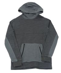Tmavosivá melírovaná mikina s kapucňou zn. M&S