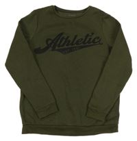 Khaki mikina s nápisem Primark
