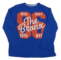 Modré tričko s číslom a nápisom Rebel