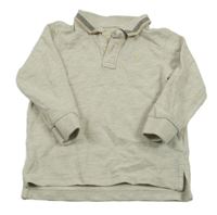 Šedobéžové polo triko s dinem George