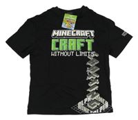 Nové - Černé tričko s potiskem - Minecraft