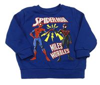 Kobaltově modrá mikina se Spider-manem Marvel