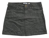 Sivo-strieborná zamatová sukňa Okadi