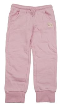 Růžové tepláky s nášivkou Little kids