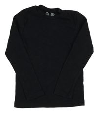 Černé žebrované triko F&F