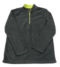 Tmavosivá fleecová mikina C&A