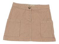 Svetloružová menšestrová sukňa s vreckami Zara