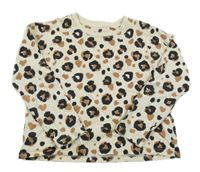 Smetanovo-černo-béžové vzorované triko Next 