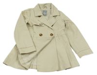 Béžový plátenný jarný kabát Tahari