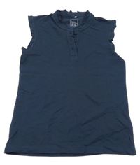 Tmavomodrý top s volánky Name it 