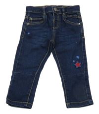 Tmavomodré rifle s hviezdičkami Manor