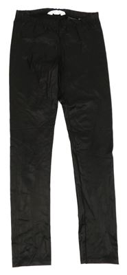 Černé potažené legíny H&M