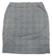 Čierno-biela kockovaná sukňa New Look