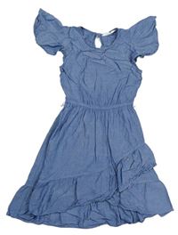 Modré melírované šaty H&M