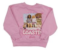 Ružová oversize mikina s Barbie LC WaIKIKI