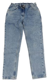 Svetlomodré plesňové paper bag rifle zn. C&A