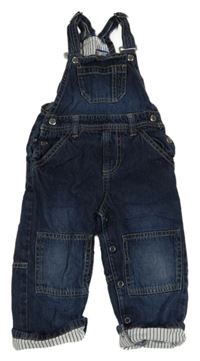 Tmavomodré riflové laclové kalhoty lupilu