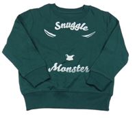 Smaragdová mikina s býkem a nápismi STANLEY STELLA