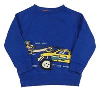 Zafírová mikina s autami a monster truckem F&F