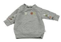 Sivá melírovaná mikina s logom TED BAKER