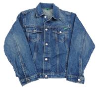 Modrá riflová bunda s límečkem Benetton