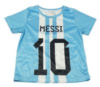 Světlemodro-bílý sportovní fotbalový dres s číslem - Messi