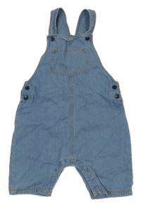 Světlemodré riflové laclové kraťasy s kapsou PETIT BATEAU