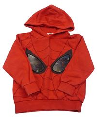 Červená mikina s měnícími obrázky a kapucí - Spiderman zn. H&M
