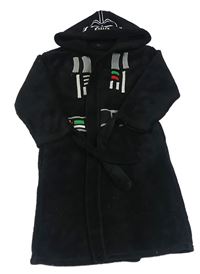 Černý chlupatý župan s kapucí - Star Wars
