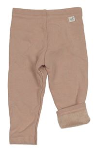 Starorůžové zateplené legíny s nášivkou M&S