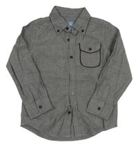 Tmavosivá melírovaná košeľa GAP