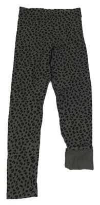 Tmavošedé vzorované teplé legíny H&M