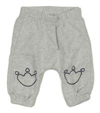 Svetlosivé melírované tepláky s tlapami Ergee