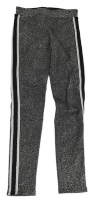 Strieborné tregíny s pruhmi H&M