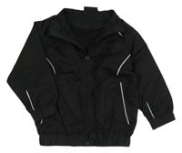 Čierna šušťáková športová bunda