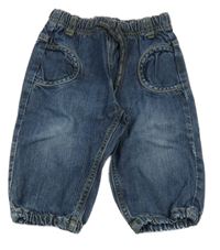 Tmavomodré cuff jogger rifle