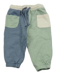 Zeleno-modrošedé tepláky H&M