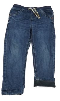 Tmavomodré podšité jogger rifle s úpletovým pasem George