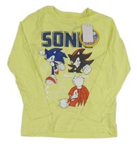 Nové - Limetkové triko se Sonicem Primark