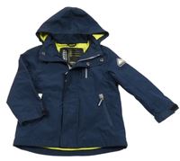 Tmavomodrá šusťáková jarní bunda s kapucí C&A