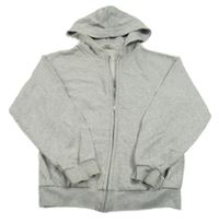 Sivá melírovaná prepínaci mikina s kapucňou H&M