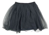 Tmavosivá tylová sukňa Topolino