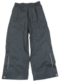 Antracitové šušťákové nepromokavé funkčné nohavice Crivit