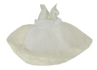 Bílé tylové šaty s křídly motýla Shein