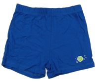 Zafírové bavlnené kraťasy s planetou Pocopiano