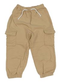 Piesková é cargo tepláky H&M