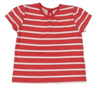 Červeno-biele pruhované tričko George