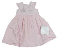 Světlerůžové madeirové šaty s obrázkem Mothercare