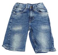 Modré melírované riflové kraťasy H&M
