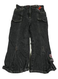 Tmavošedé flare rifle s kamínky 